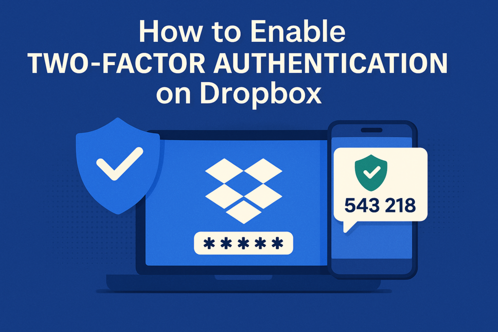 How to enable two-factor authentication on Dropbox