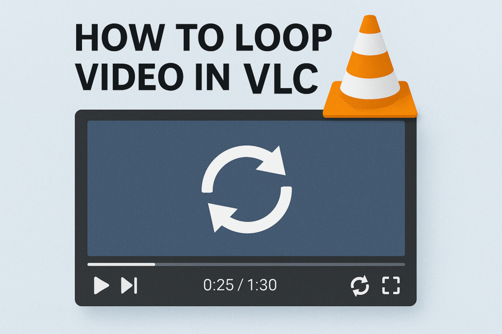 How to loop video in VLC
