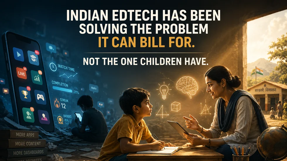Indian EdTech Has Been Solving the Problem It Can Bill For, Not The One Children Have – EdTechReview